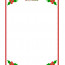 Free Printable Stationery FREE Unlined Christmas Downloadable Letterhead