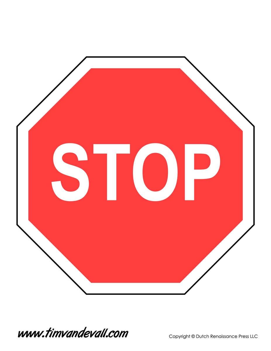 Free Printable Stop Sign Template