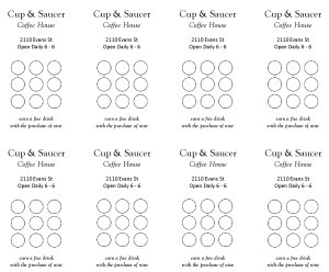 Free Punch Card Template Or Design Ukran Agdiffusion Com Printable Cards