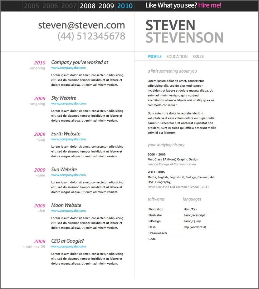 Free Resume Templates Doc Word Cv Cover Letter Template