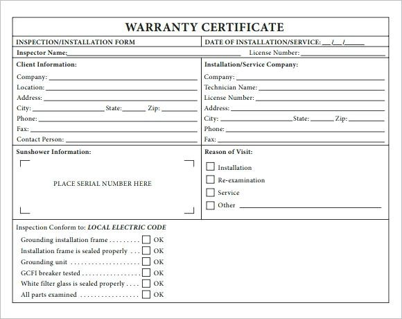 Free Roof Certification Template Form Download Warranty Construction