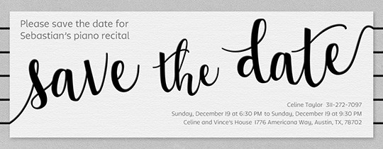 Free Save The Date Invitations And Cards Evite Com