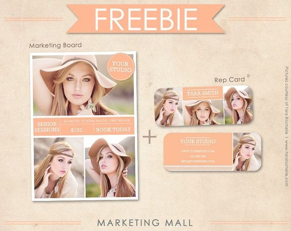 FREE Senior Rep Card Template And Marketing Board Resources Cards Templates For Photographers
