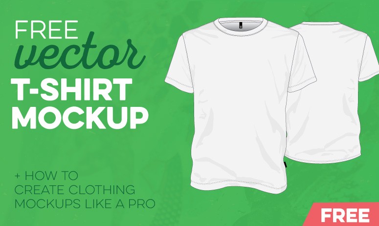 Free T Shirt Template Vector Mockup File Front And