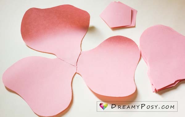 FREE Template And Full Tutorial To Make Giant Rose For Backdrop Free Paper Flower