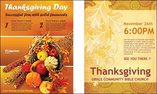 Free Thanksgiving Flyer Template Templates Day