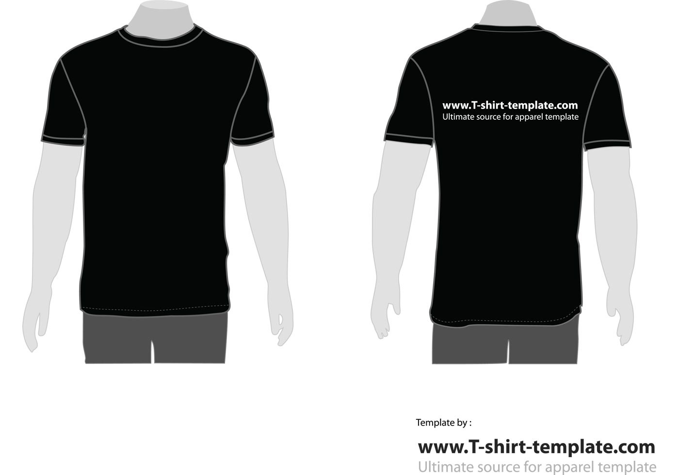 Free Vector Moder T Shirt Template Front Back Download And