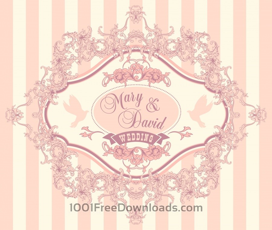 Free S Wedding Invitation Cards With Floral Elements