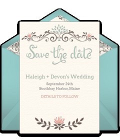 Free Wedding Save The Dates Online Punchbowl Date Ecards