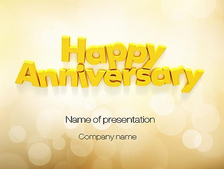 Free Work Anniversary Powerpoint Templates Template