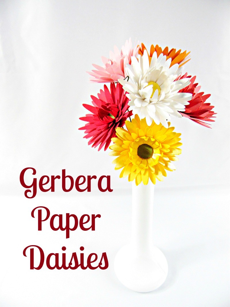Freebie Friday Daisy Paper Flower Printable Abbi Kirsten Collections Gerbera