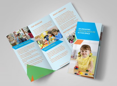 Fun Preschool Brochure Template MyCreativeShop