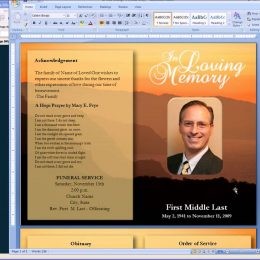 Funeral Program Background Pics Template Free Pictures For