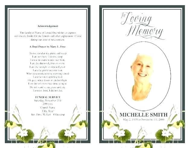 Funeral Program Template Pages This Safari Themed Free