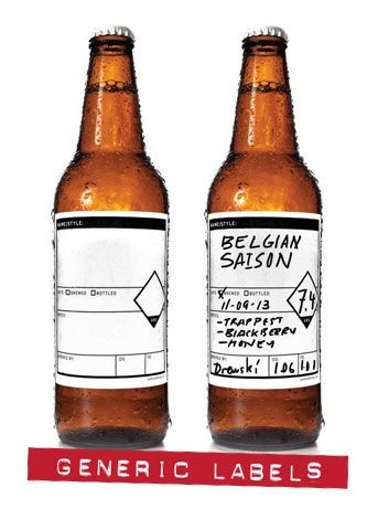 Garagemonk Com Generic Writable Homebrew Labels Custom Beer Label