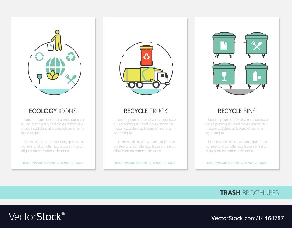 Garbage Waste Recycling Business Brochure Template Free