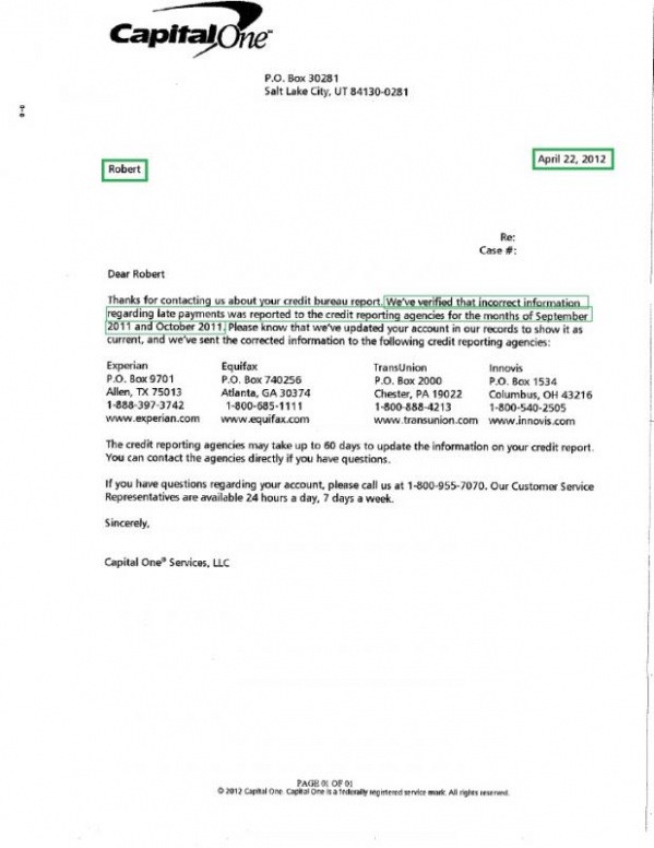 Get Section 609 Credit Dispute Letter Template Document