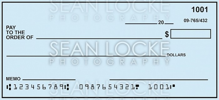 Giant Novelty Check Template Sean Locke Photography Oversized