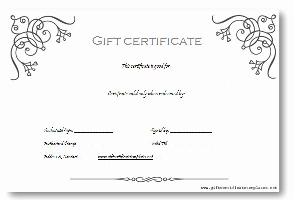 Gift Card Certificate Idea T Coupon Template Voucher Samples