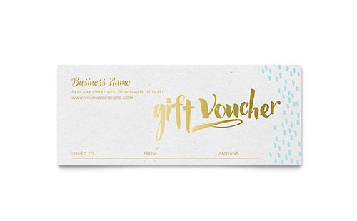 Gift Certificate Templates InDesign Illustrator Publisher Word Template Ai