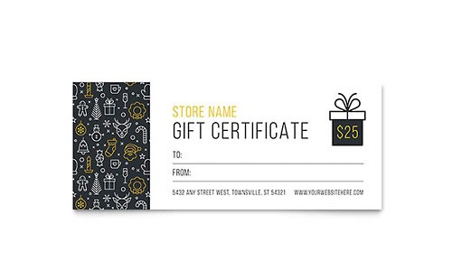 Gift Certificate S Microsoft Word Publisher Office
