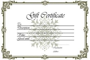 Gift Certificate Templates Printable Certificates For Any Occasion Automotive Template Free