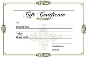 Gift Certificate Templates Printable Certificates For Any Occasion Card Samples