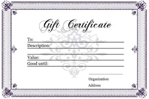 Gift Certificate Templates Printable Certificates For Any Occasion Card Samples
