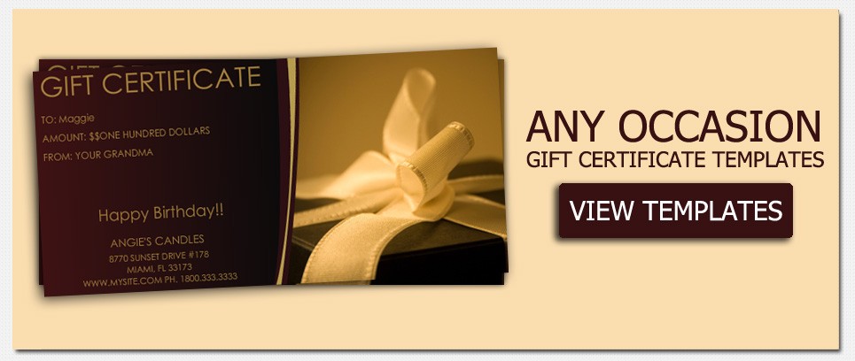 Gift Certificate Templates To Make Your Own Certificates Music Template