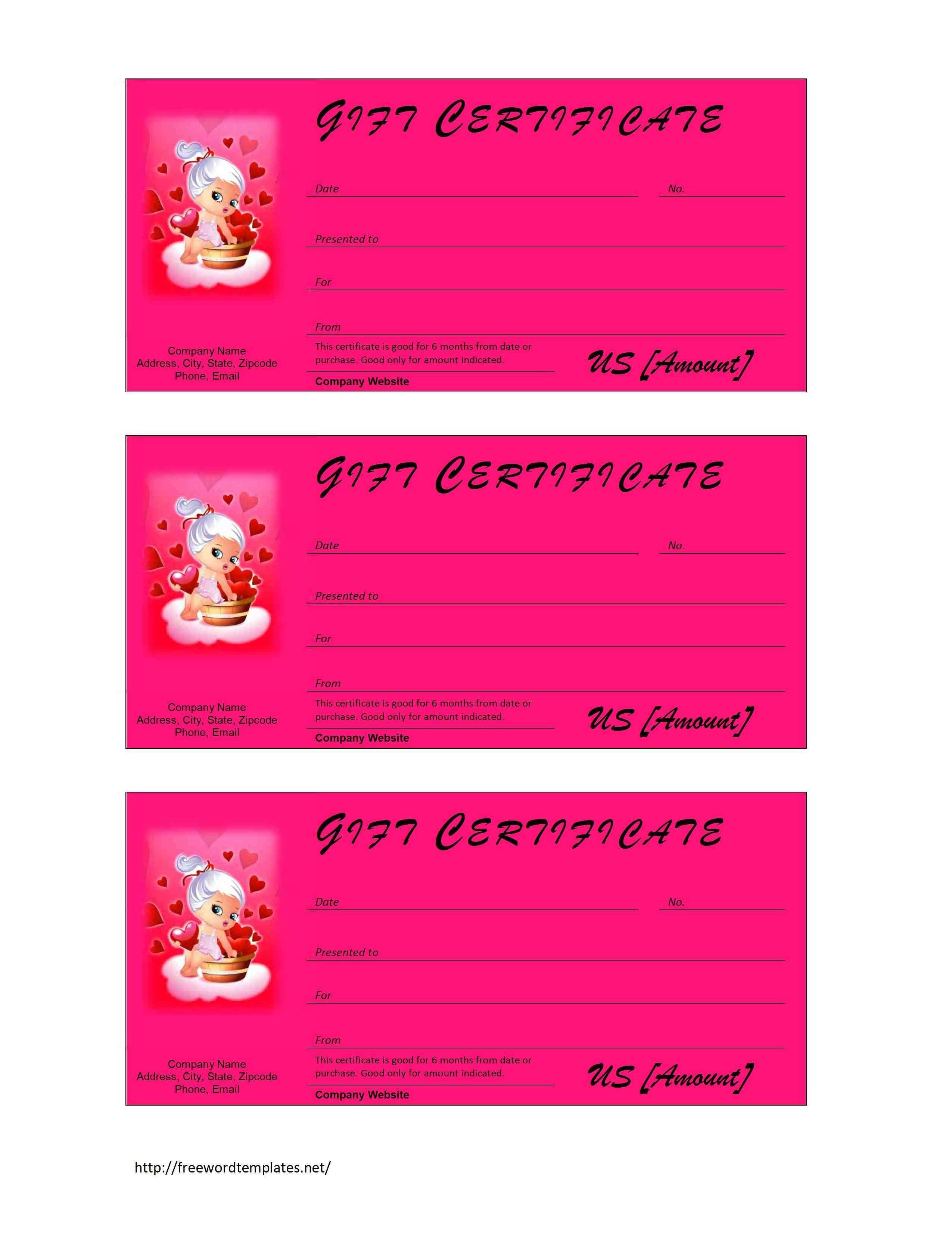 Gift Certificates Awesome Makeup Certificate Template Choice