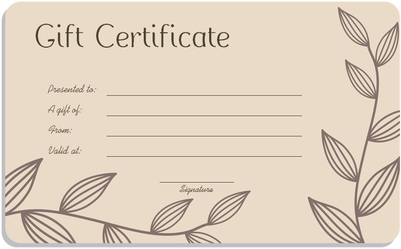 Gift Template Ukran Agdiffusion Com Nail Certificate