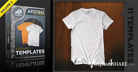 Go Media S Arsenal Shirt Mockup Templates Volume 2 PSD Psd Tshirt Template