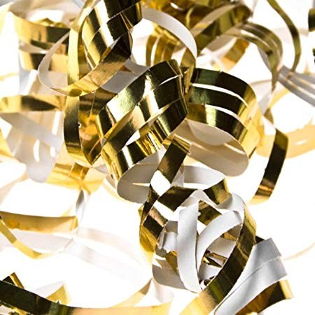 Gold Foil Streamers Pack Of 18 Fizzco Amazon Co Uk Kitchen Home