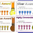 Gold Silver And Bronze Awards Certificates Art Show Printable Honor Free Roll