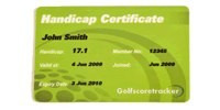 Golf Handicap Golfshake Com Certificate