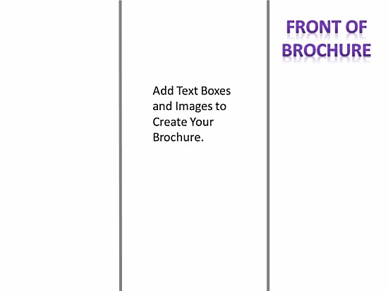 Google Blank Brochure Template Tri Fold Free Outline