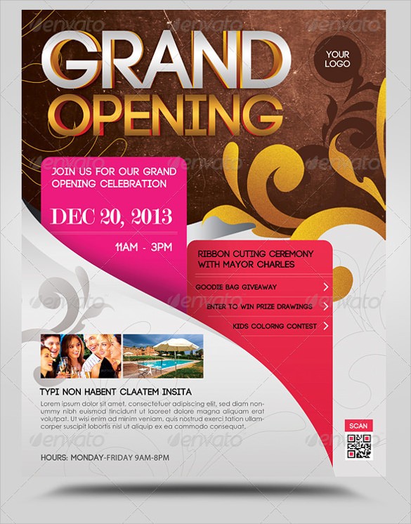 Grand Opening Flyer Psd Sample Colesecolossus