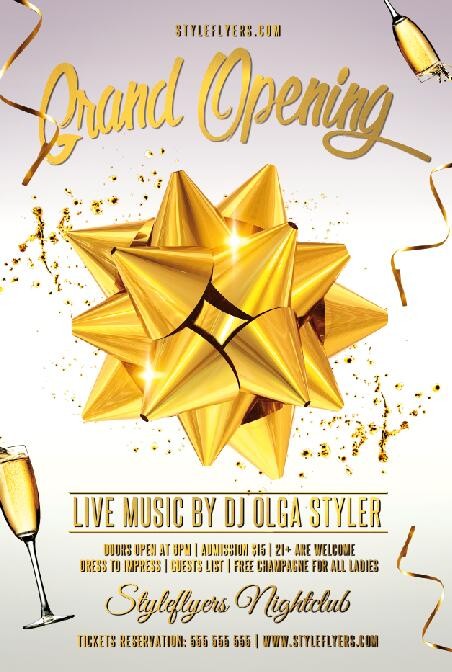 Grand Opening Flyer Psd Template Free Download