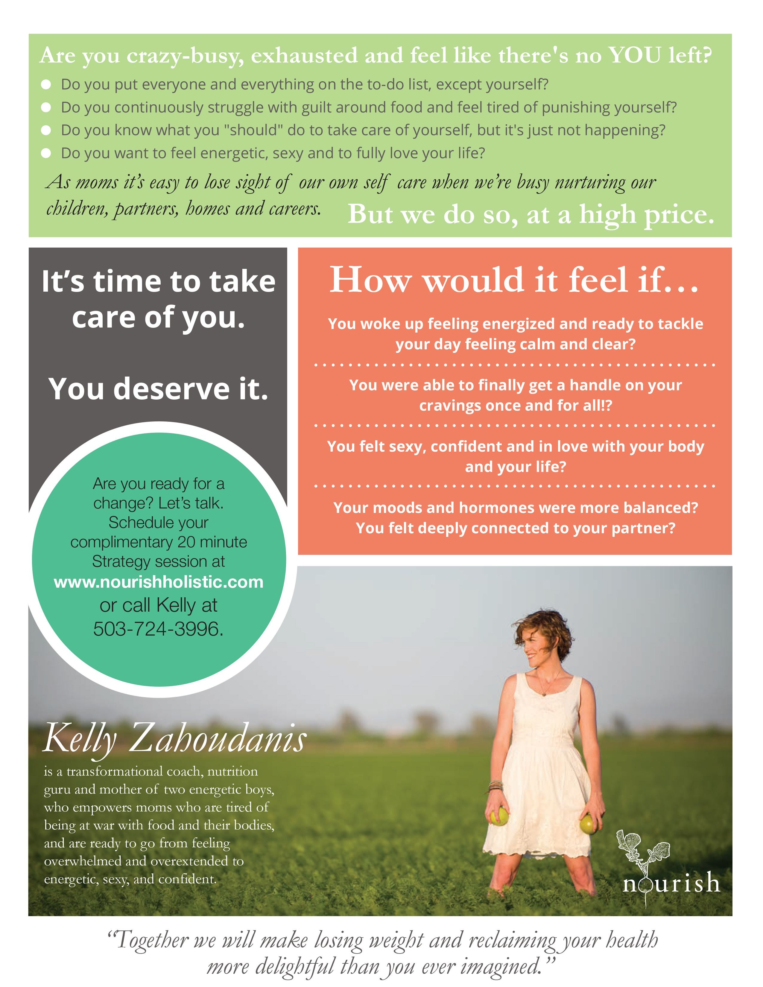 Graphic Design Services Holistic Health Coach Flyer My Work Life