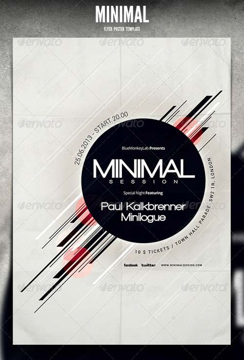 GraphicRiver Minimal Flyer Poster 4697472 Psd Free