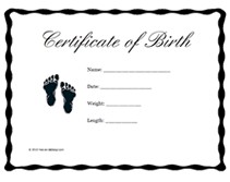 Great For Teddy Bear And Baby Doll Birth Certificates Free Blank Certificate Images