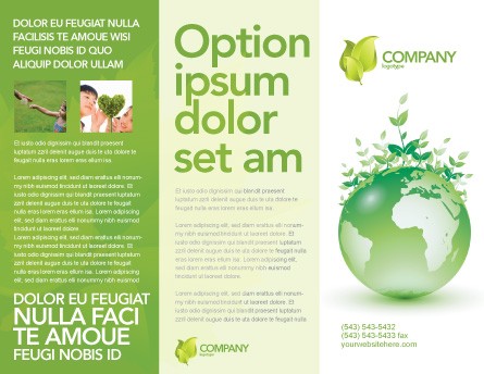 Green Environment Brochure Template Design And Layout Download