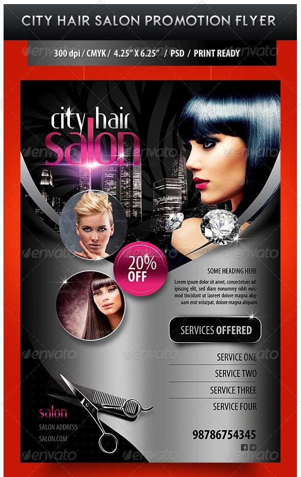 Hair Salon Advertising Flyers Free Flyer Templates 35 Brochure