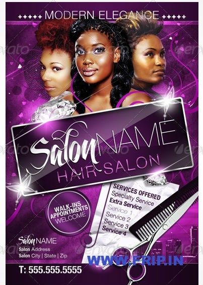 Hair Salon Flyer Templates Free In
