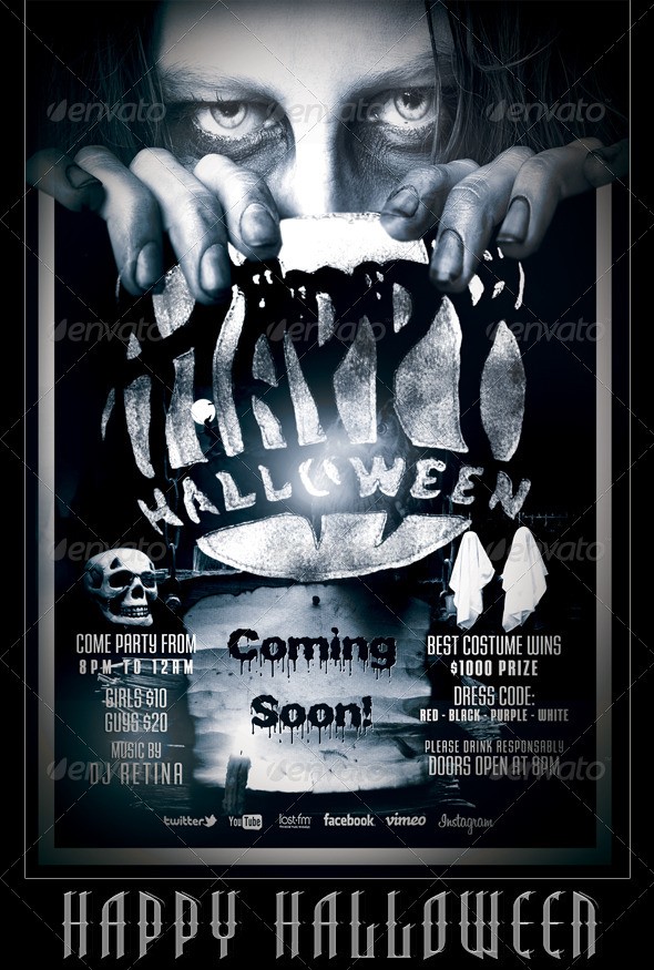 Halloween Flyer Poster Template By Mexelina GraphicRiver