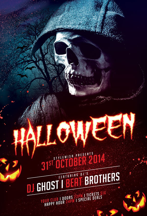 Halloween Flyer Ukran Agdiffusion Com Free Psd