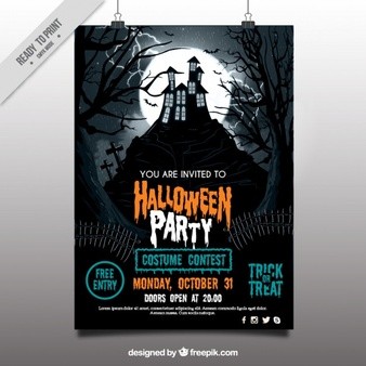 Halloween Flyer Vectors Photos And PSD Files Free Download