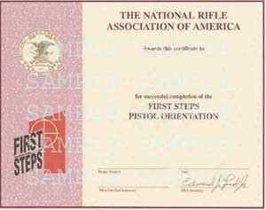 HANDGUN SAFETY INSTRUCTORS By Orange County NY Shooters Nra Certificate Template