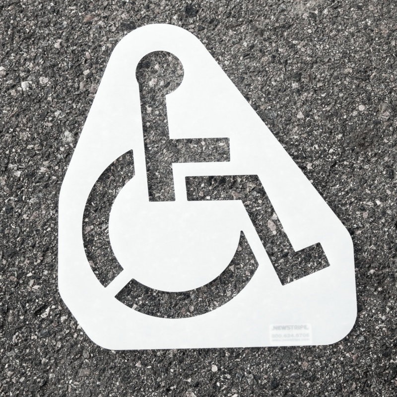 Handicap Symbol Stencil Parking Template