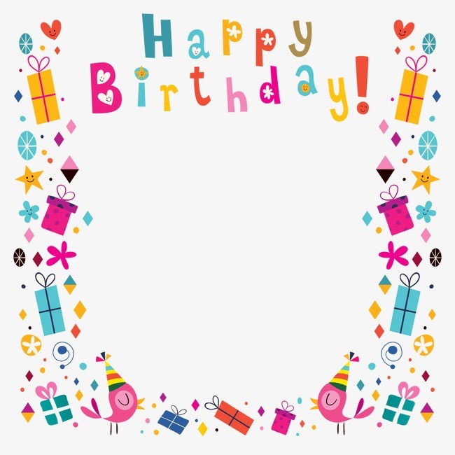 Happy Birthday Poster Background Shading Clipart Posters Free